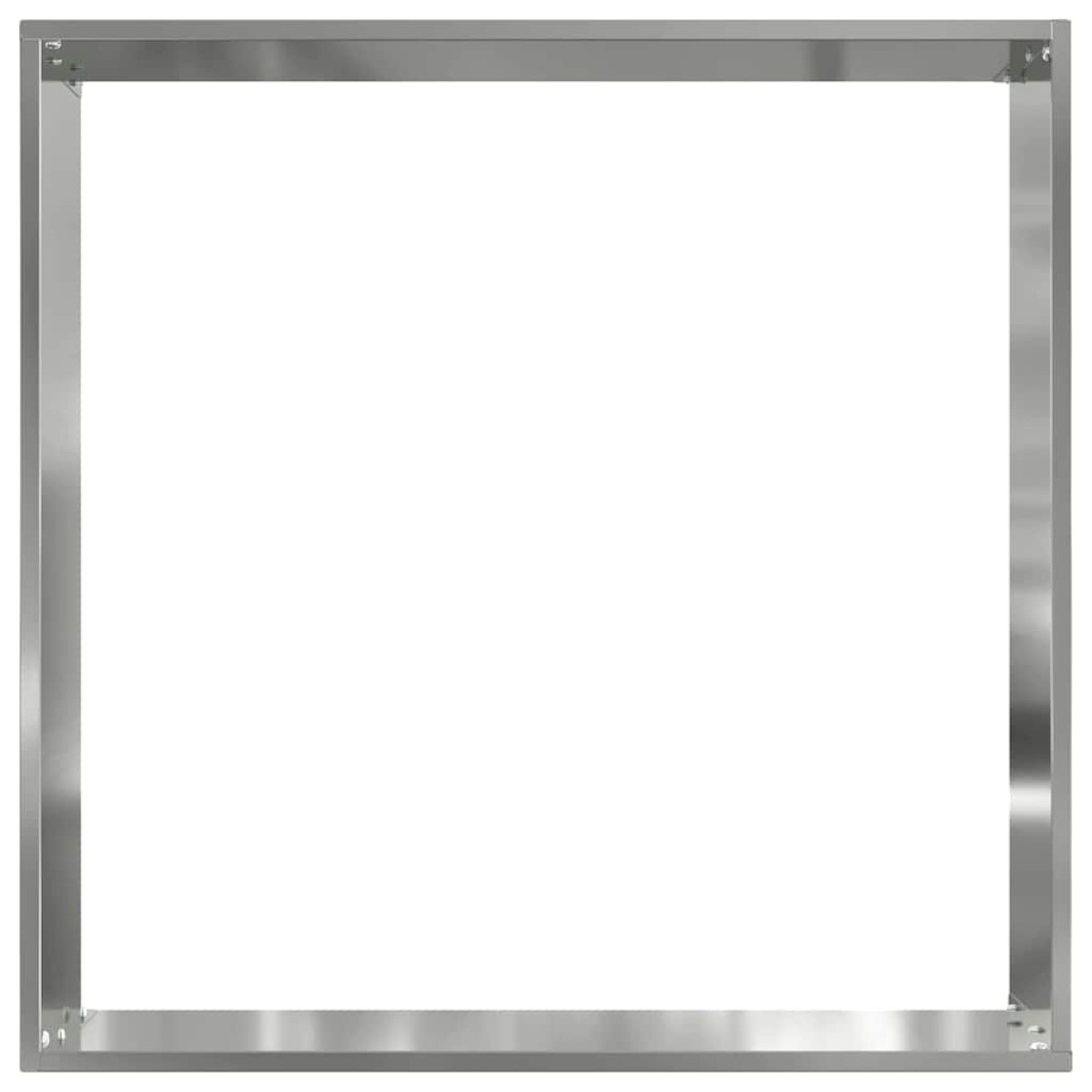 vidaXL Περίγραμμα γκαζόν 50 x 50 x 13 εκ Γαλβανισμένος Χάλυβας Ασημί