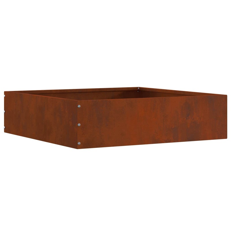 vidaXL Περίγραμμα γκαζόν 50 x 50 x 13 εκ Σκ rusty