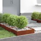 vidaXL Περίγραμμα γκαζόν 50 x 50 x 13 εκ Σκ rusty