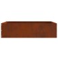 vidaXL Περίγραμμα γκαζόν 6 τμχ. 50 x 50 x 13 εκ Σκ rusty