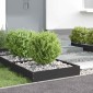 vidaXL Περίγραμμα γκαζόν 60 x 60 x 13 εκ Ατσάλι Μαύρο
