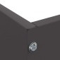 vidaXL Περίγραμμα γκαζόν 60 x 60 x 13 εκ Ατσάλι Μαύρο