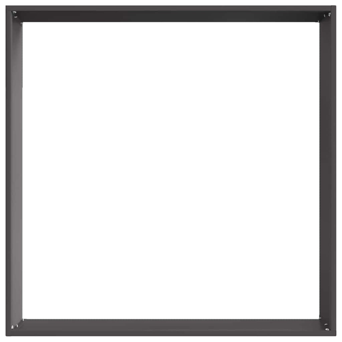 vidaXL Περίγραμμα γκαζόν 6 τμχ. 60 x 60 x 13 εκ Ατσάλι Μαύρο