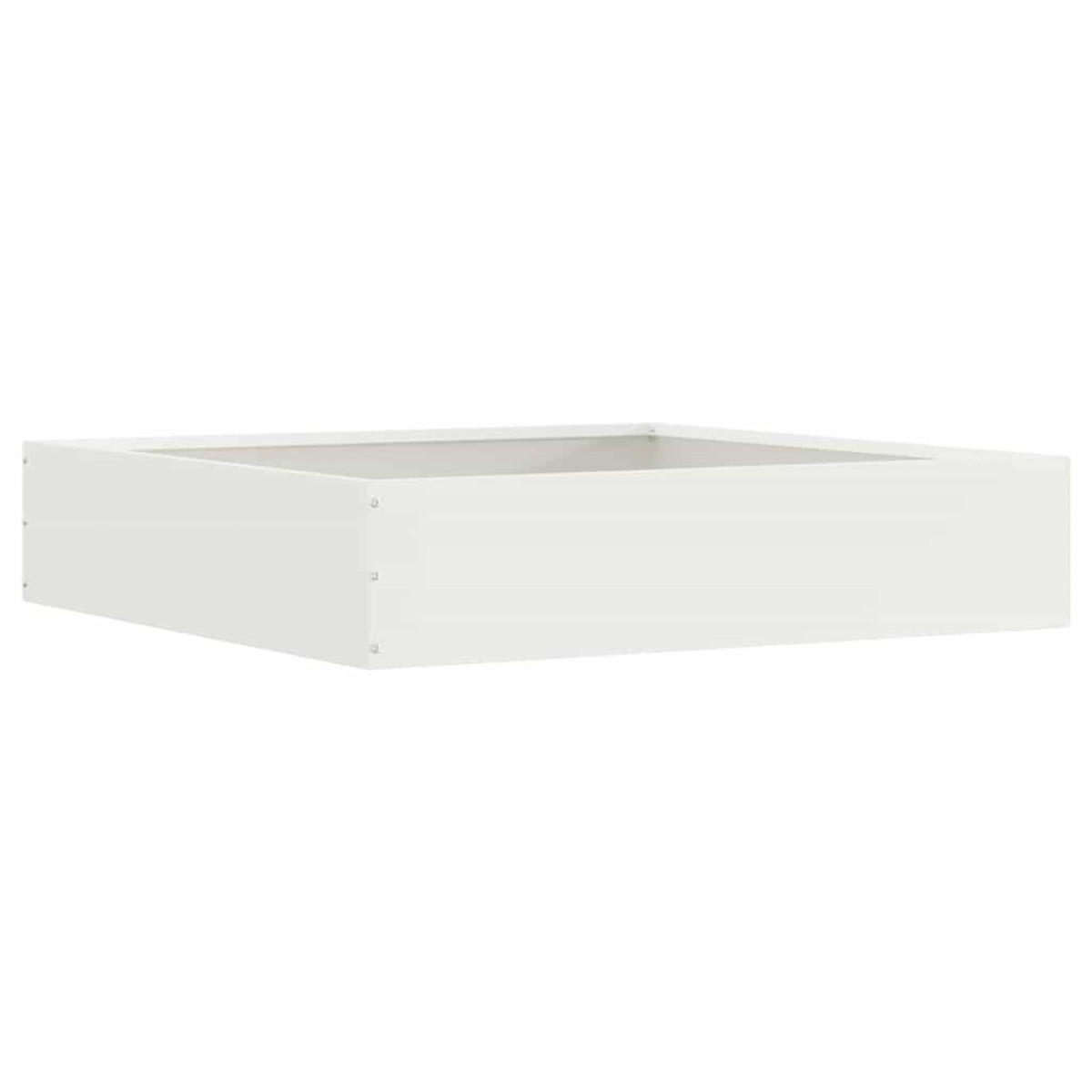 vidaXL Περίγραμμα γκαζόν 6 τμχ. 60 x 60 x 13 εκ Ατσάλι Λευκό