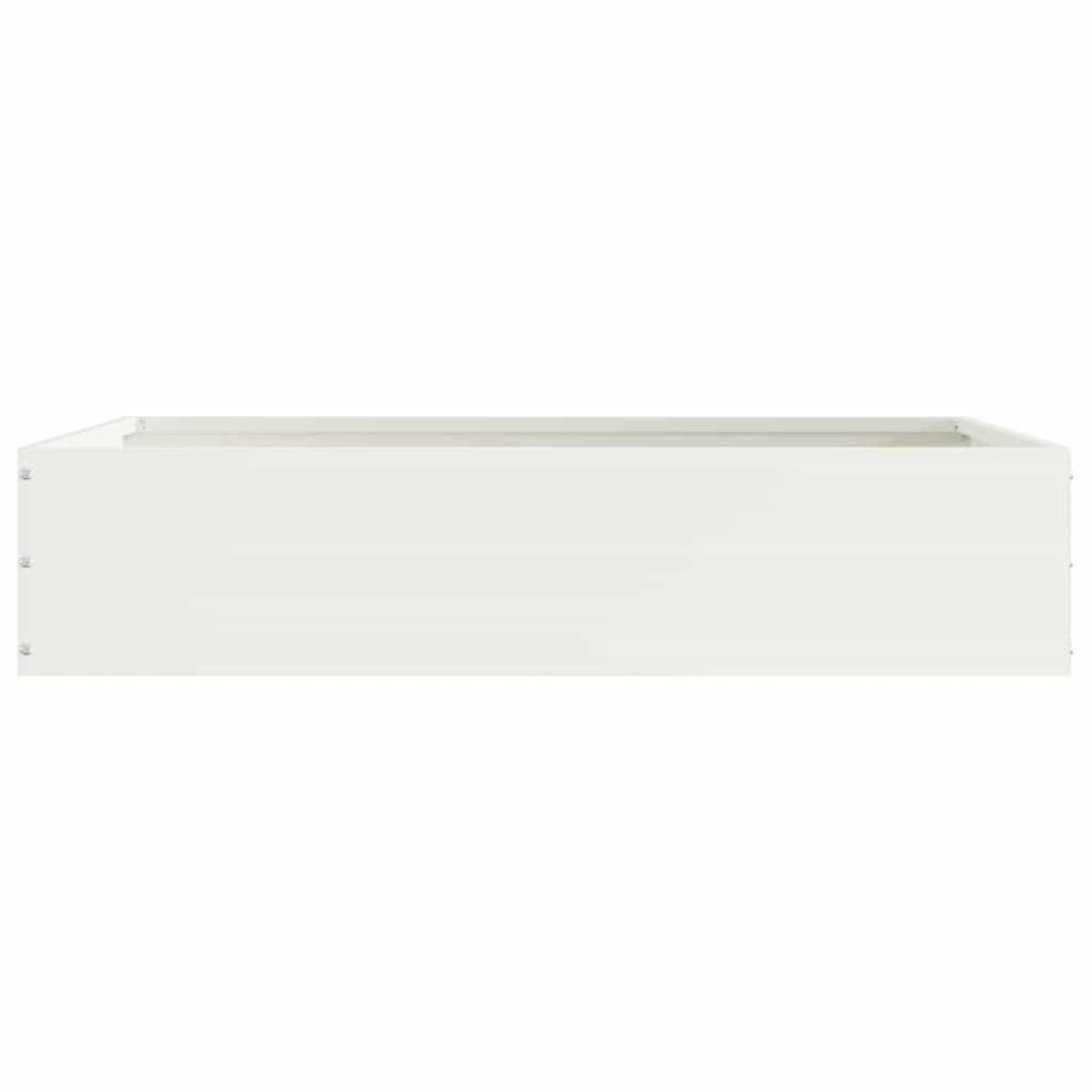 vidaXL Περίγραμμα γκαζόν 6 τμχ. 60 x 60 x 13 εκ Ατσάλι Λευκό
