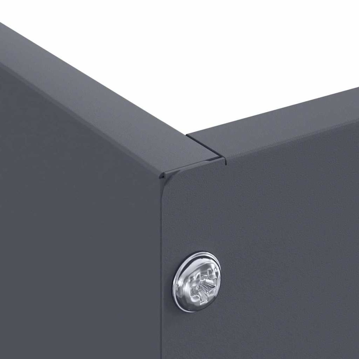 vidaXL Περίγραμμα γκαζόν 60 x 60 x 13 εκ Ατσάλι Ανθρακί