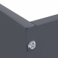 vidaXL Περίγραμμα γκαζόν 60 x 60 x 13 εκ Ατσάλι Ανθρακί