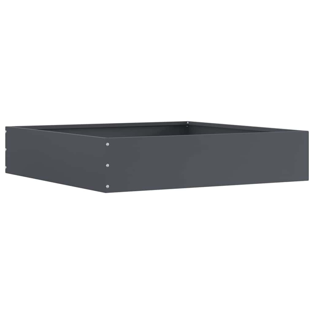 vidaXL Περίγραμμα γκαζόν 6 τμχ. 60 x 60 x 13 εκ Ατσάλι Ανθρακί
