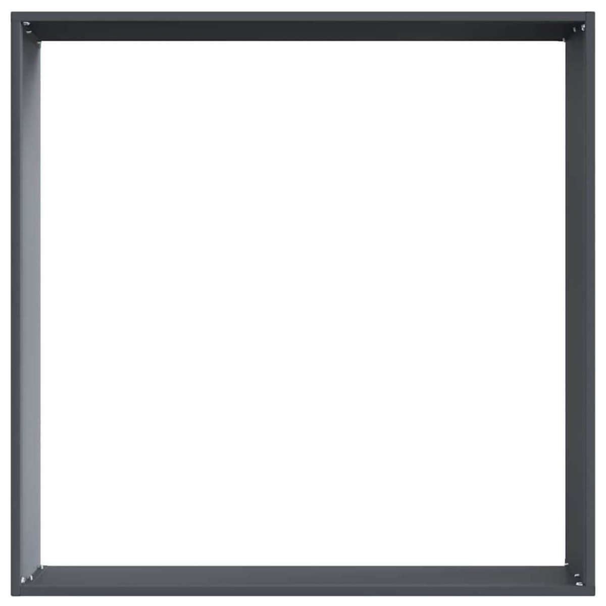 vidaXL Περίγραμμα γκαζόν 6 τμχ. 60 x 60 x 13 εκ Ατσάλι Ανθρακί