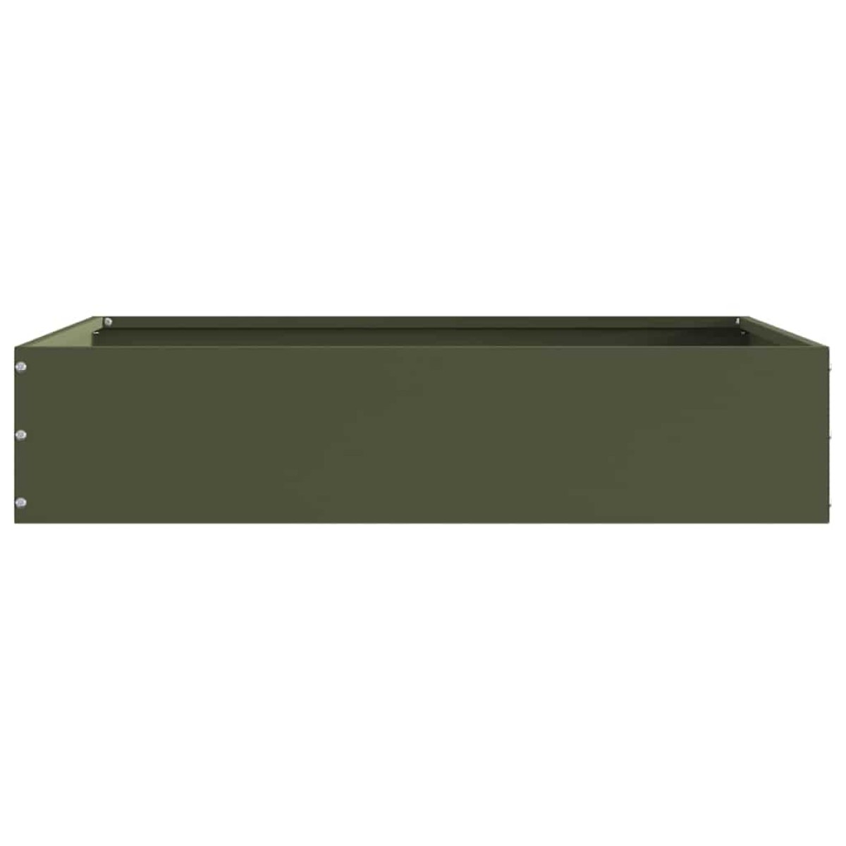 vidaXL Περίγραμμα γκαζόν 60 x 60 x 13 εκ Ατσάλι Λαδί