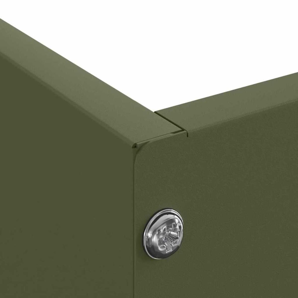 vidaXL Περίγραμμα γκαζόν 60 x 60 x 13 εκ Ατσάλι Λαδί
