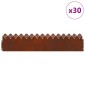 vidaXL Περιγράμματα γκαζόν 30 τμχ. 103 x 0,05 x 22 εκ Σκ rusty