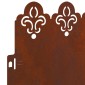 vidaXL Περιγράμματα γκαζόν 30 τμχ. 103 x 0,05 x 22 εκ Σκ rusty