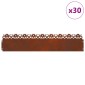 vidaXL Περιγράμματα γκαζόν 30 τμχ. 103 x 0,05 x 22 εκ Σκ rusty