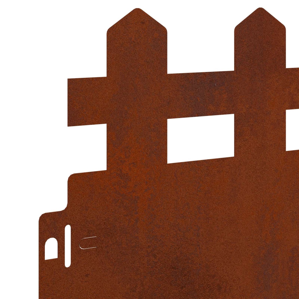 vidaXL Περιγράμματα γκαζόν 10 τμχ. 103 x 0,05 x 22 εκ Σκ rusty
