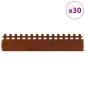 vidaXL Περιγράμματα γκαζόν 30 τμχ. 103 x 0,05 x 22 εκ Σκ rusty