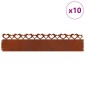 vidaXL Περιγράμματα γκαζόν 10 τμχ. 103 x 0,05 x 22 εκ Σκ rusty