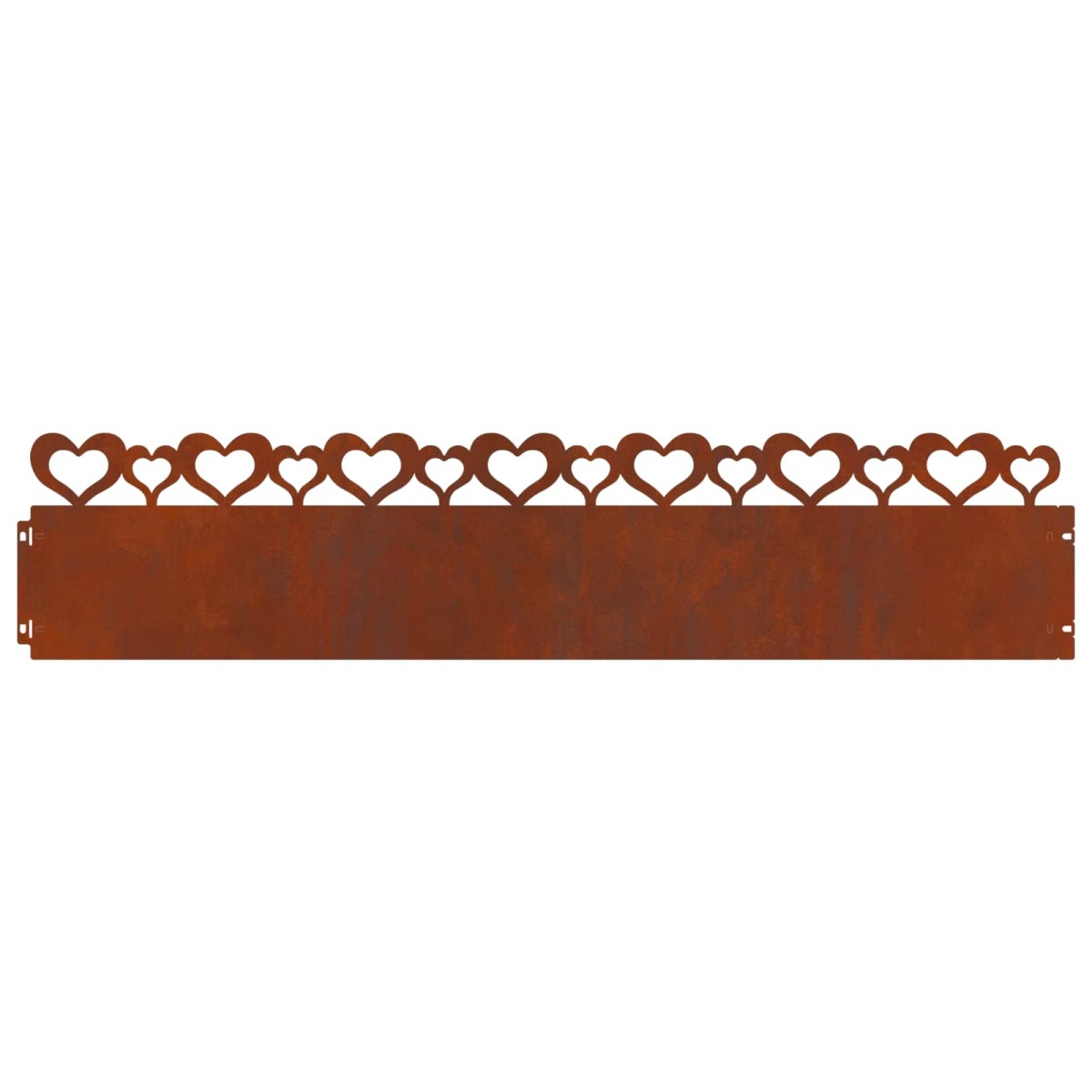 vidaXL Περιγράμματα γκαζόν 10 τμχ. 103 x 0,05 x 22 εκ Σκ rusty