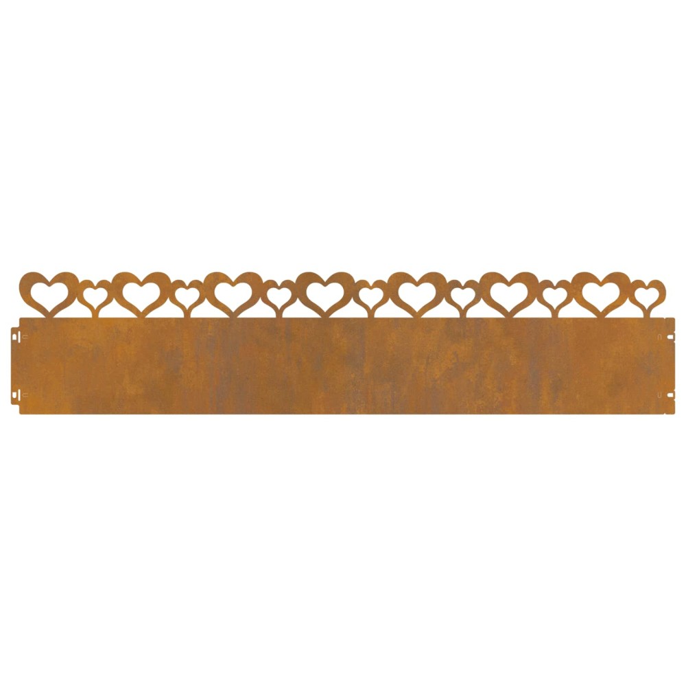 vidaXL Περιγράμματα γκαζόν 20 τμχ. 103 x 0,05 x 22 εκ Σκ rusty