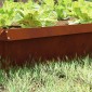 vidaXL Φράκτης σαλιγκαριών 16 τμχ. 50 x 3,5 x 25 εκ Σκ rusty
