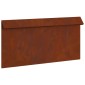 vidaXL Φράκτης σαλιγκαριών 16 τμχ. 50 x 3,5 x 25 εκ Σκ rusty