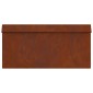 vidaXL Φράκτης σαλιγκαριών 16 τμχ. 50 x 3,5 x 25 εκ Σκ rusty