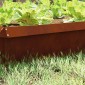 vidaXL Φράκτης σαλιγκαριών 16 τμχ. 100 x 3,5 x 25 εκ Σκ rusty