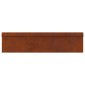 vidaXL Φράκτης σαλιγκαριών 16 τμχ. 100 x 3,5 x 25 εκ Σκ rusty