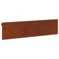vidaXL Φράκτης σαλιγκαριών 16 τμχ. 100 x 3,5 x 25 εκ Σκ rusty
