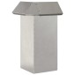 vidaXL Φράκτης σαλιγκαριών 4 τμχ. 13,5 x 13,5 x 25 εκ Ασημί