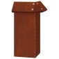 vidaXL Φράκτης σαλιγκαριών 13,5 x 13,5 x 25 εκ Σκ rusty