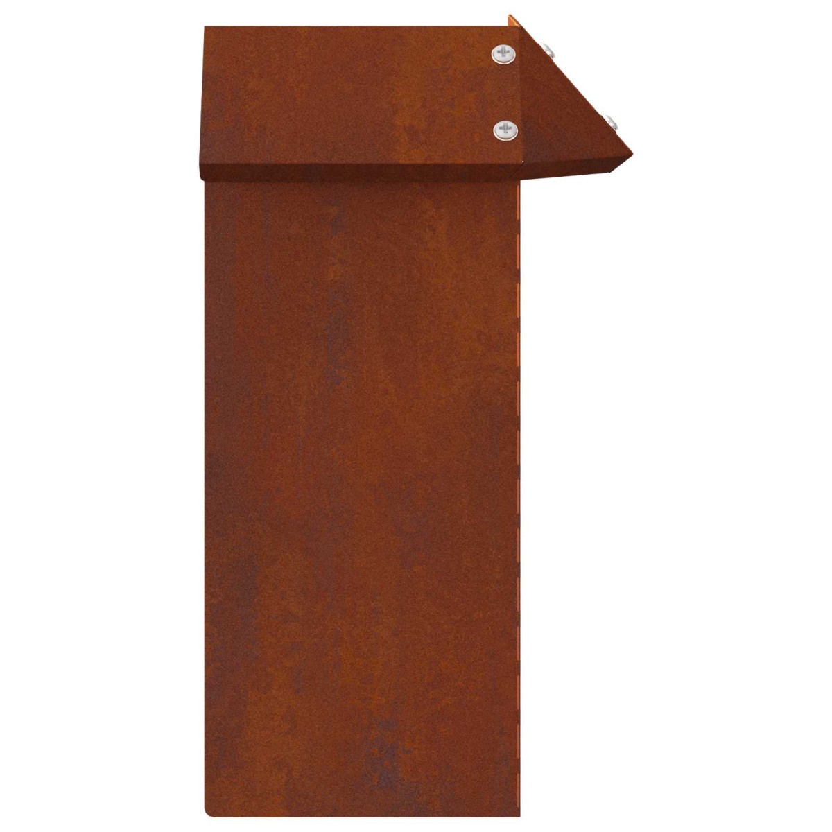 vidaXL Φράκτης σαλιγκαριών 13,5 x 13,5 x 25 εκ Σκ rusty