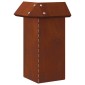 vidaXL Φράκτης σαλιγκαριών 13,5 x 13,5 x 25 εκ Σκ rusty