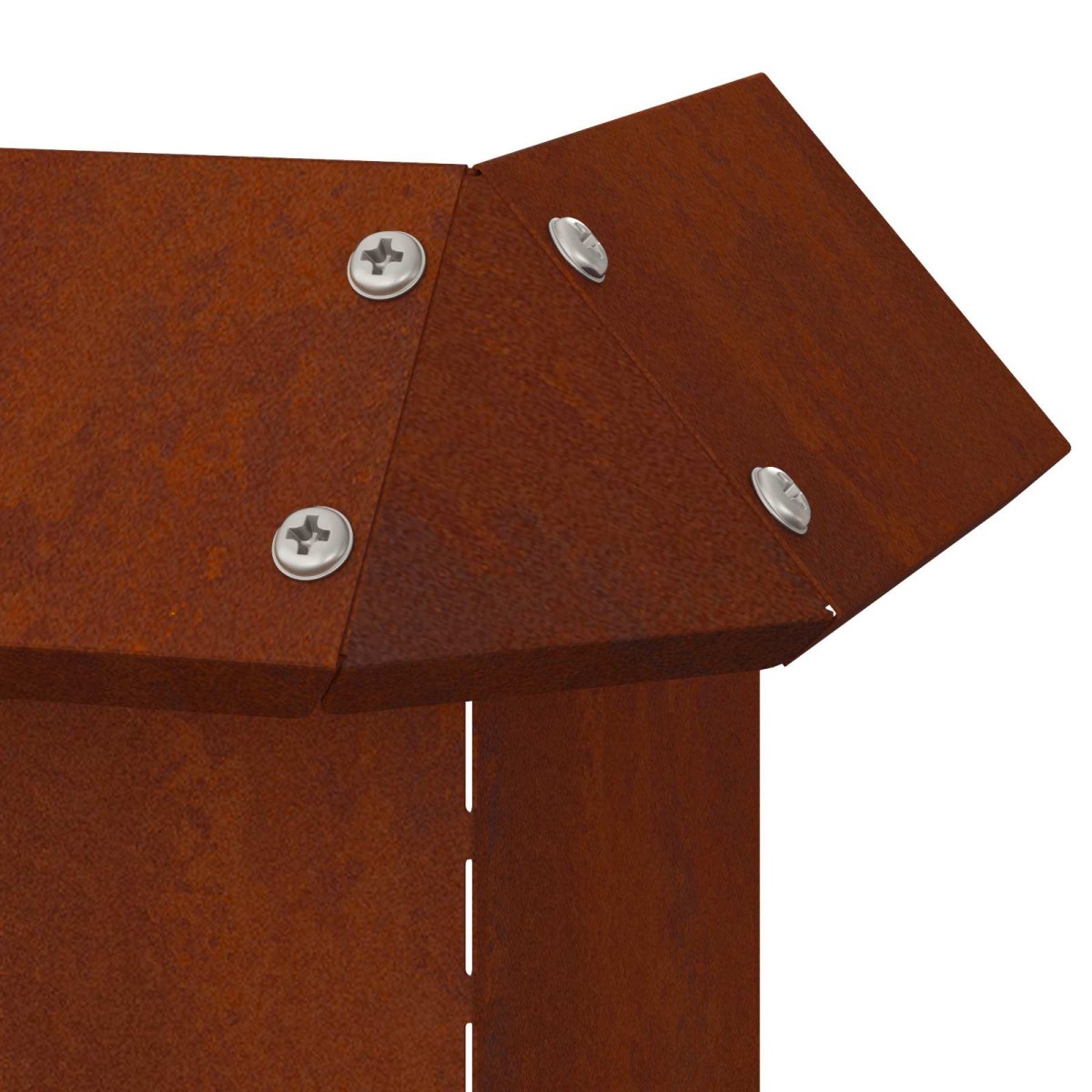 vidaXL Φράκτης σαλιγκαριών 13,5 x 13,5 x 25 εκ Σκ rusty