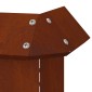 vidaXL Φράκτης σαλιγκαριών 13,5 x 13,5 x 25 εκ Σκ rusty