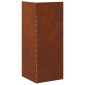 vidaXL Φράκτης σαλιγκαριών 4 τμχ. 10 x 10 x 25 εκ Σκ rusty