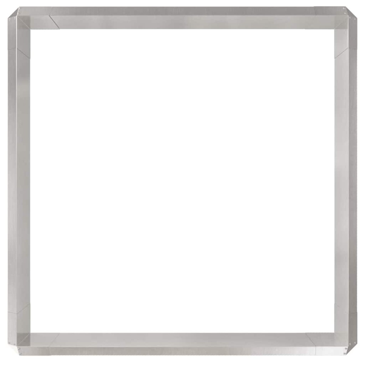 vidaXL Φράχτες με σαλιγκάρια 8 τμχ. 100 x 3,5 x 25 εκ Ασημί