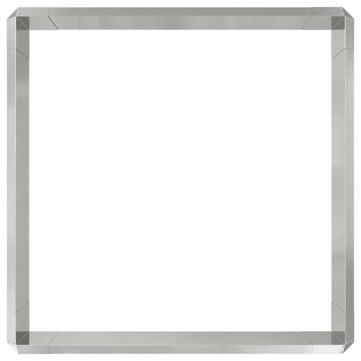vidaXL Φράχτες με σαλιγκάρια 8 τμχ. 100 x 3,5 x 25 εκ Ασημί