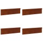 vidaXL Φράχτες με σαλιγκάρια 8 τμχ. 100 x 3,5 x 25 εκ Σκ rusty