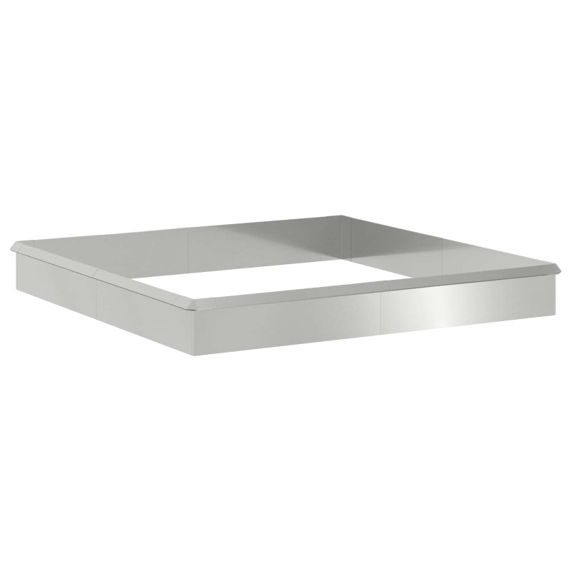 vidaXL Φράχτες με σαλιγκάρια 12 τμχ. 100 x 3,5 x 25 εκ Ασημί