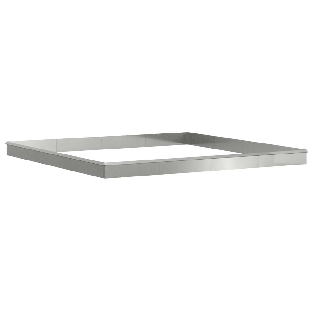 vidaXL Φράχτες με σαλιγκάρια 20 τμχ. 100 x 3,5 x 25 εκ Ασημί