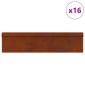 vidaXL Φράχτες με σαλιγκάρια 20 τμχ. 100 x 3,5 x 25 εκ Σκ rusty