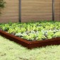 vidaXL Φράχτες με σαλιγκάρια 20 τμχ. 100 x 3,5 x 25 εκ Σκ rusty
