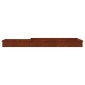 vidaXL Φράχτες με σαλιγκάρια 16 τμχ. 100 x 3,5 x 25 εκ Σκ rusty