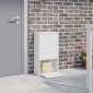 vidaXL Θυρίδα Πακέτων με αποθήκευση Λευκό 44 x 22 x 82 εκ. Ατσάλι