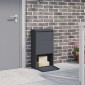 vidaXL Θυρίδα Πακέτων με αποθήκευση Ανθρακί 44 x 22 x 82 εκ. Ατσάλι