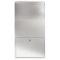 vidaXL Θυρίδα Πακέτων Ασημί 44 x 22 x 82 εκ. Ανοξείδωτο ατσάλι