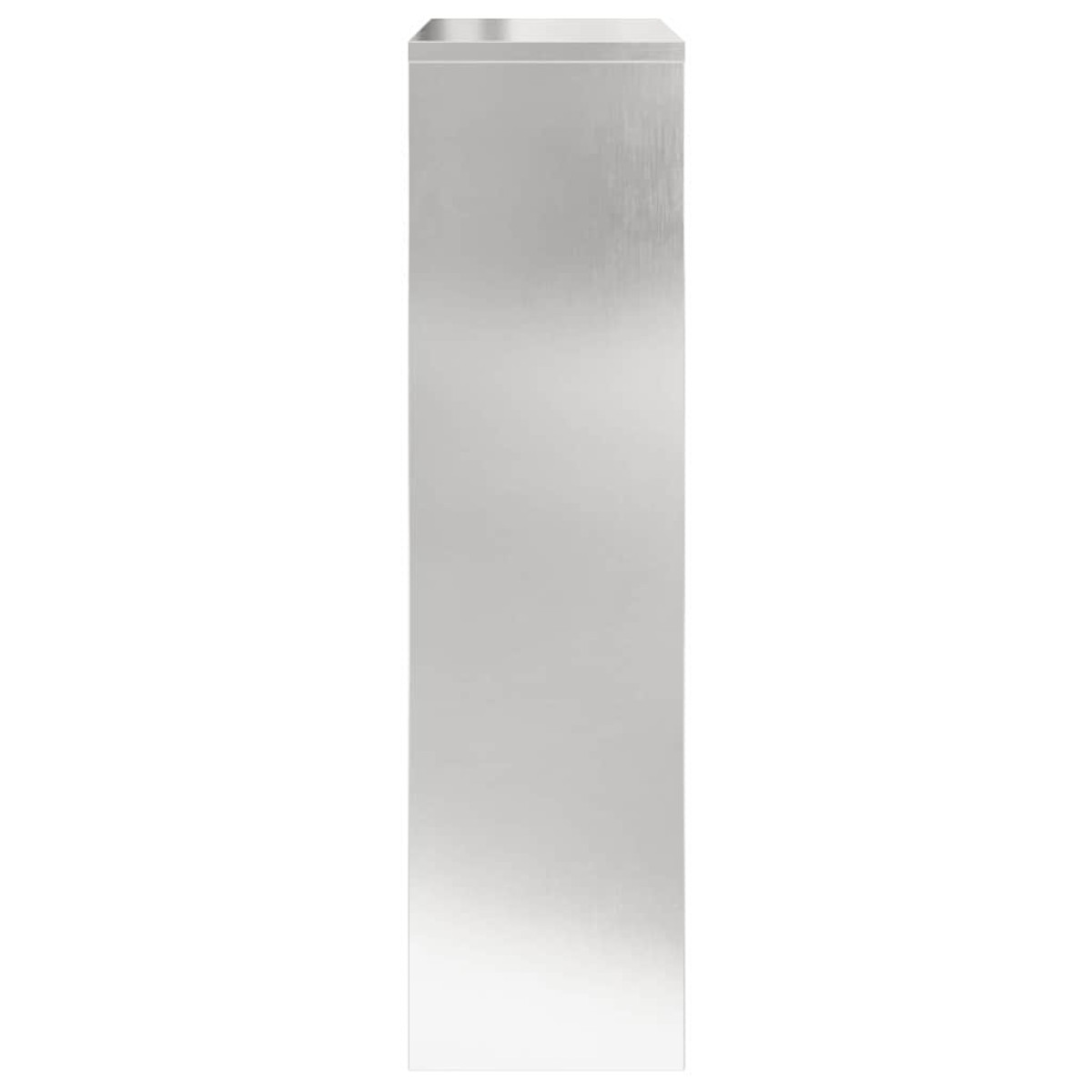 vidaXL Θυρίδα Πακέτων Ασημί 44 x 22 x 82 εκ. Ανοξείδωτο ατσάλι