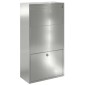 vidaXL Θυρίδα Πακέτων Ασημί 44 x 22 x 82 εκ. Επικαλυμμένος Χάλυβας