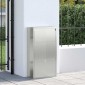 vidaXL Θυρίδα Πακέτων Ασημί 44 x 22 x 82 εκ. Επικαλυμμένος Χάλυβας